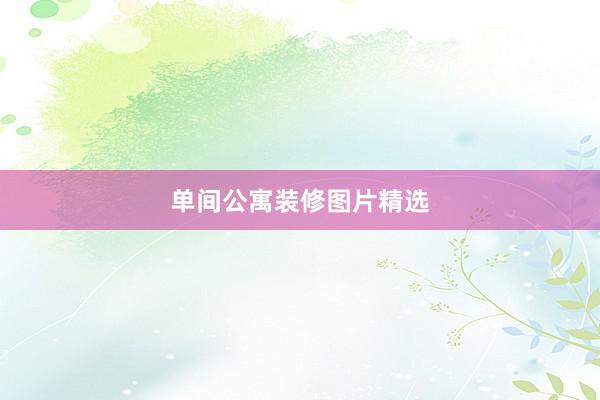 单间公寓装修图片精选