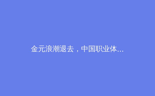 金元浪潮退去，中国职业体育如何构建可持续的未来？ - 2
